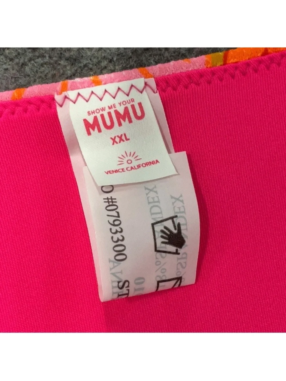 Show Me Your Mumu Neon Pink & Orange Floral Hipster Bikini Bottoms XXL - Picture 3 of 4